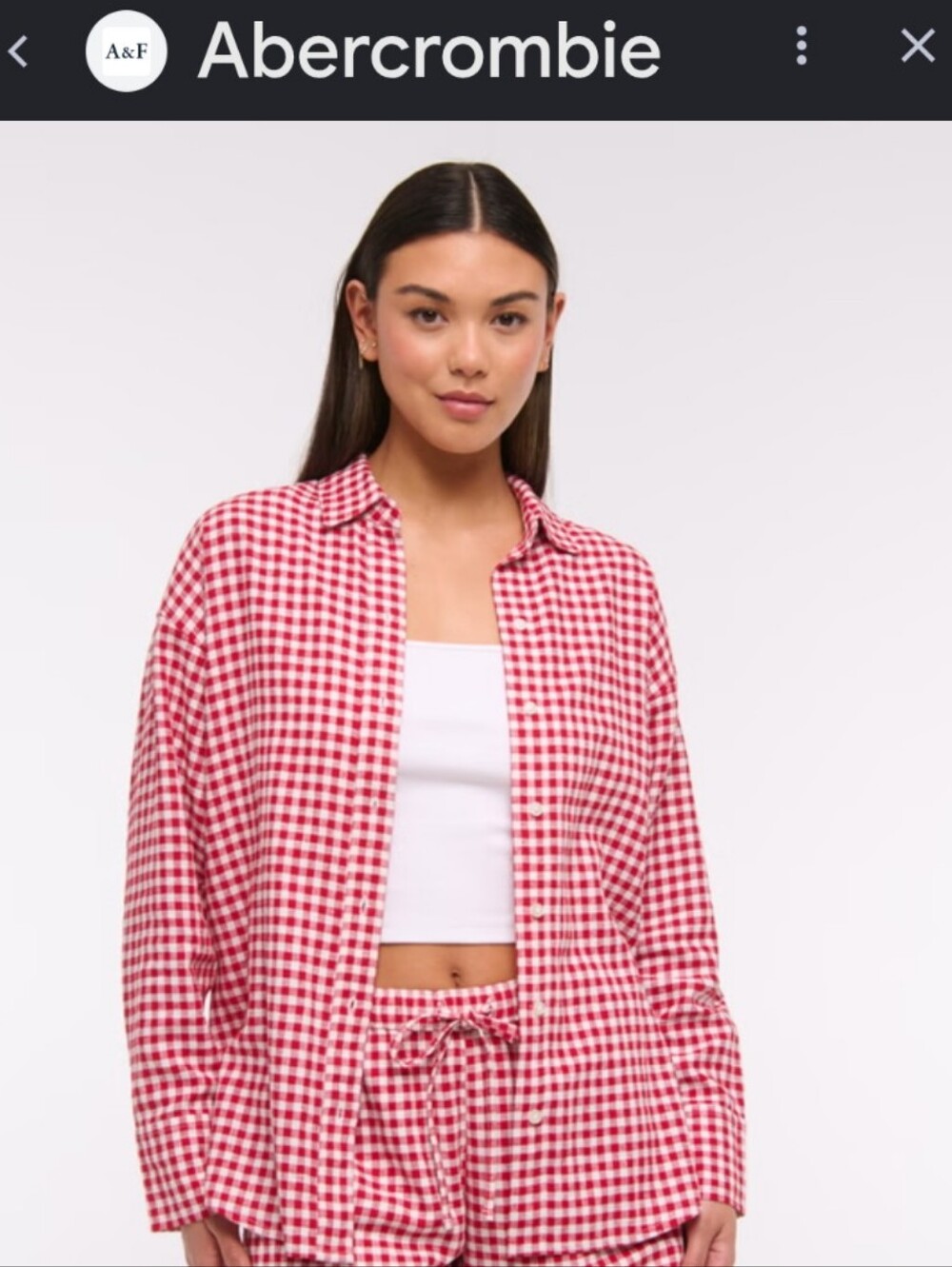 Abercrombie &  Fitch Oversized Button-Up Shirt